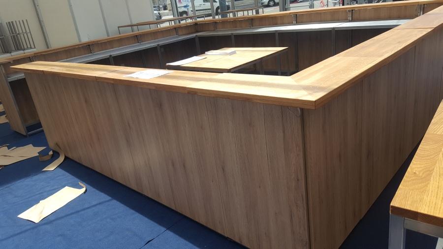 Nirobar, Element in Eichenoptik und LED-Beleuchtung, 100 cm