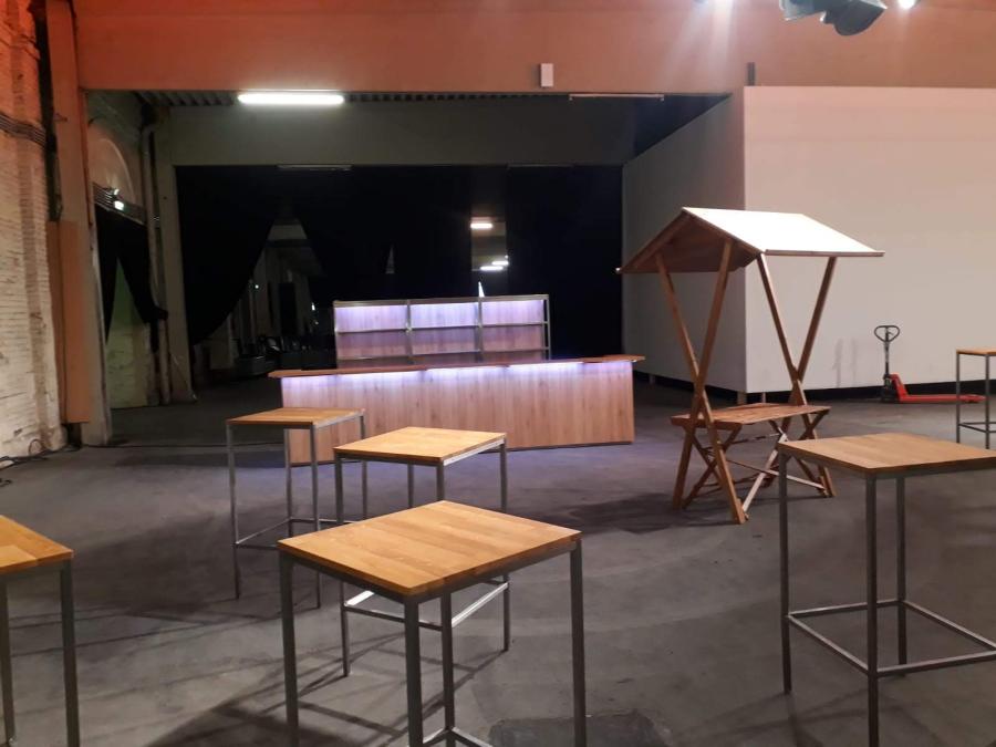 Nirobar, Element in Eichenoptik und LED-Beleuchtung, 100 cm