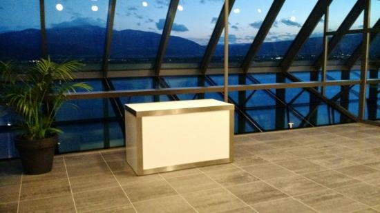 Nirobuffet, 150 cm - Front: wei� - Top: Verspiegelt