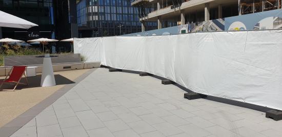 Sichtschutzplane fr Hagozune, 20 m, wei