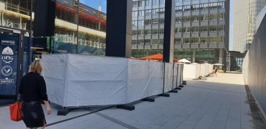 Sichtschutzplane f�r Hagoz�une, 20 m, wei�