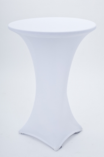 Husse & Haube fr runden Stehtisch - Farbe: wei