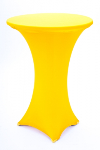 Husse & Haube f�r runden Stehtisch - Farbe: wei�