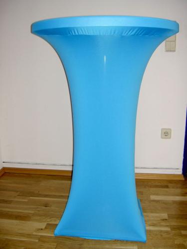 Husse & Haube f�r runden Stehtisch - Farbe: wei�