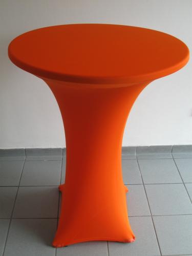 Husse & Haube f�r runden Stehtisch - Farbe: wei�