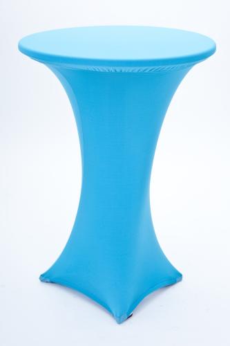 Husse f�r runden Stehtisch - Farbe: hellblau