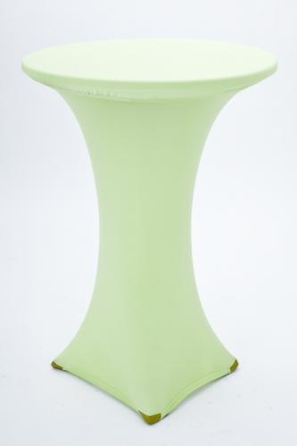 Husse & Haube f�r runden Stehtisch - Farbe: wei�