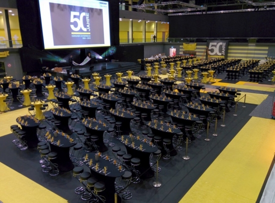 Husse & Haube f�r Stehtisch, oval - Farbe: schwarz