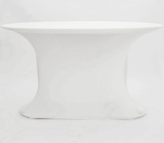 Haube f�r Stehtisch, oval - Farbe: wei�