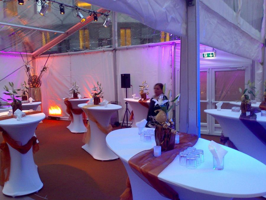 Haube f�r Stehtisch, oval - Farbe: wei�