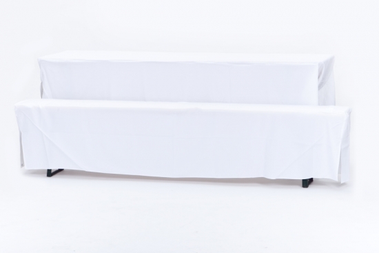 Husse fr Heurigenbank - Gre: 25 x 220 cm - Farbe: wei