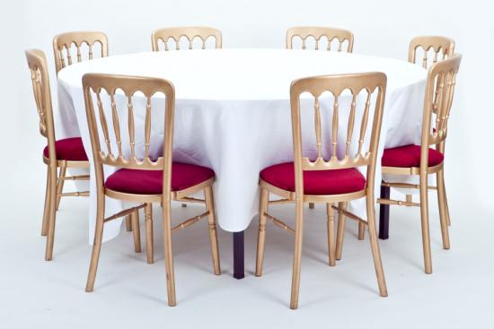Tischtuch, rund, ohne Mittelnaht - Gr��e: 160 cm - Farbe: wei�