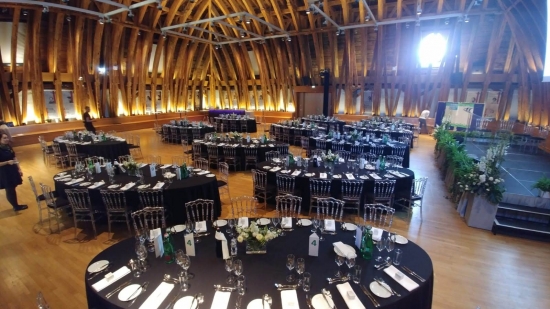 Tischtuch, oval - Gr��e: f�r Tisch 334 x 152 cm, schwarz