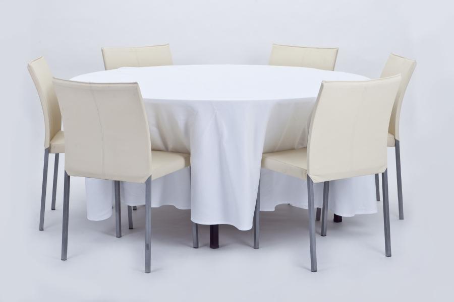 Tischtuch, rund, ohne Mittelnaht, wei�, 280 cm