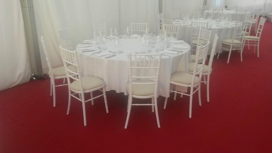 Tischtuch, rund, ohne Mittelnaht, wei�, 280 cm