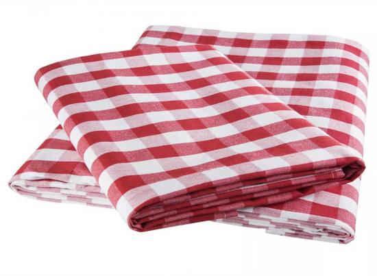 Tischtuch Karo rot-wei� 100 x 100 cm