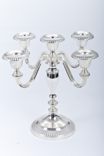 Kerzenleuchter - Variante: Silber, 5 flammig