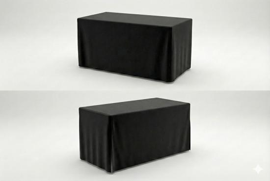 Husse f�r Buffettisch - Gr��e: 152 x 76 cm - Farbe: schwarz