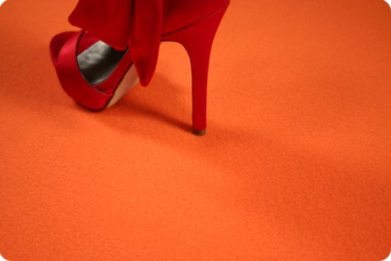 Teppich, orange #252 - Folie: + PE