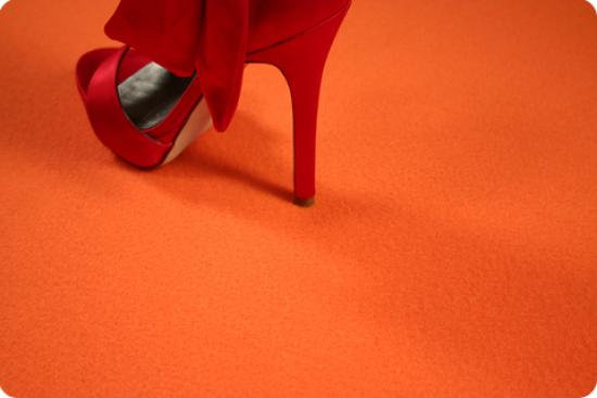 Teppich, orange #252 - Folie: + PE