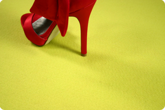 Teppich, limette #295 - Folie: + PE