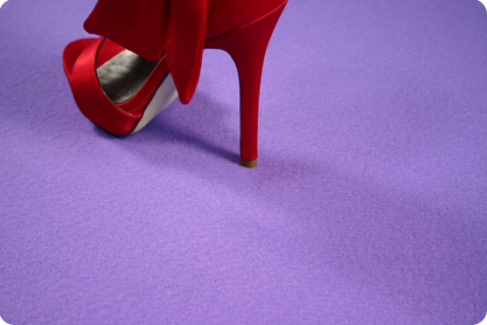 Teppich, flieder #296 - Folie: + PE