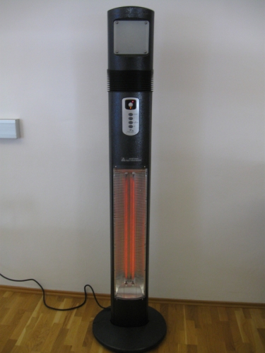 Elektroheizung, Halogen-Strahler, Standger�t, 2100 - 2700 Watt, 230V, schwarz