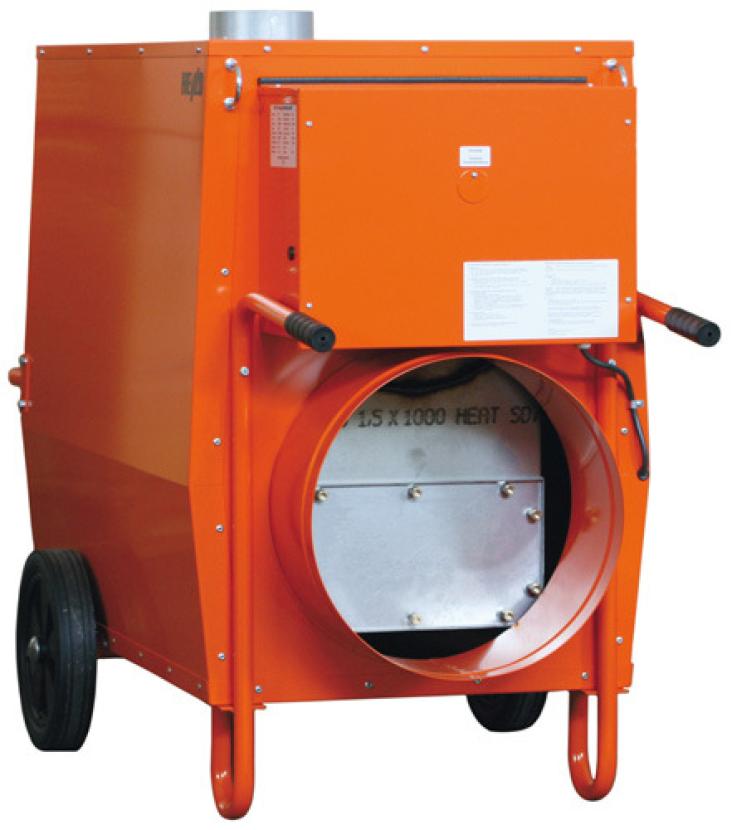 Warmluftheizung inkl. Schlauch, exkl. Diesell - Leistung: 50 KW