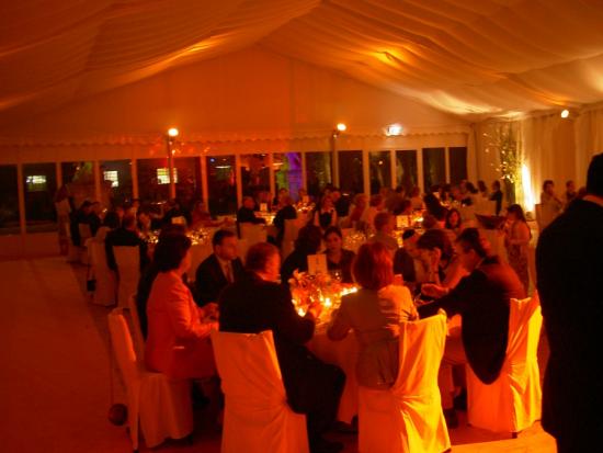 Stoffinnenhimmel - Zeltbreite: 5 m - Binderabstand: 5 m - Typ: Giebelzelt