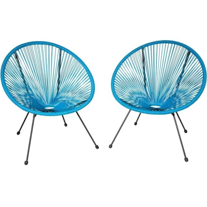 Acapulco Sessel blau Zusatzansicht