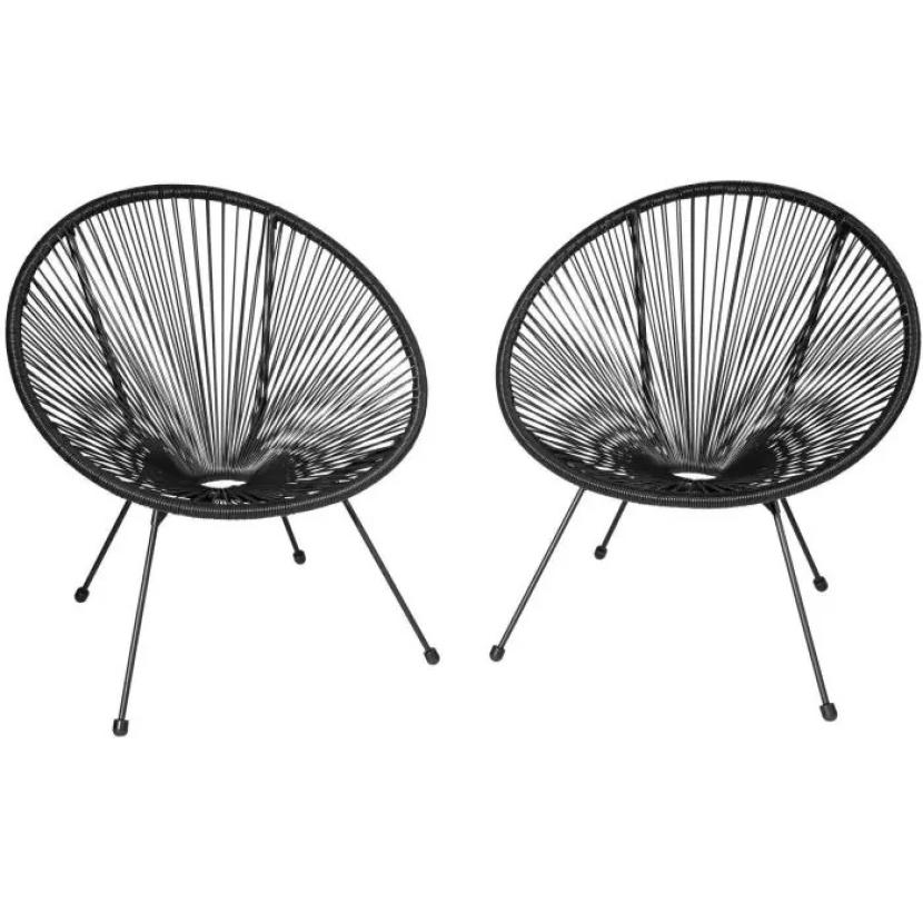 Acapulco Sessel schwarz Zusatzansicht
