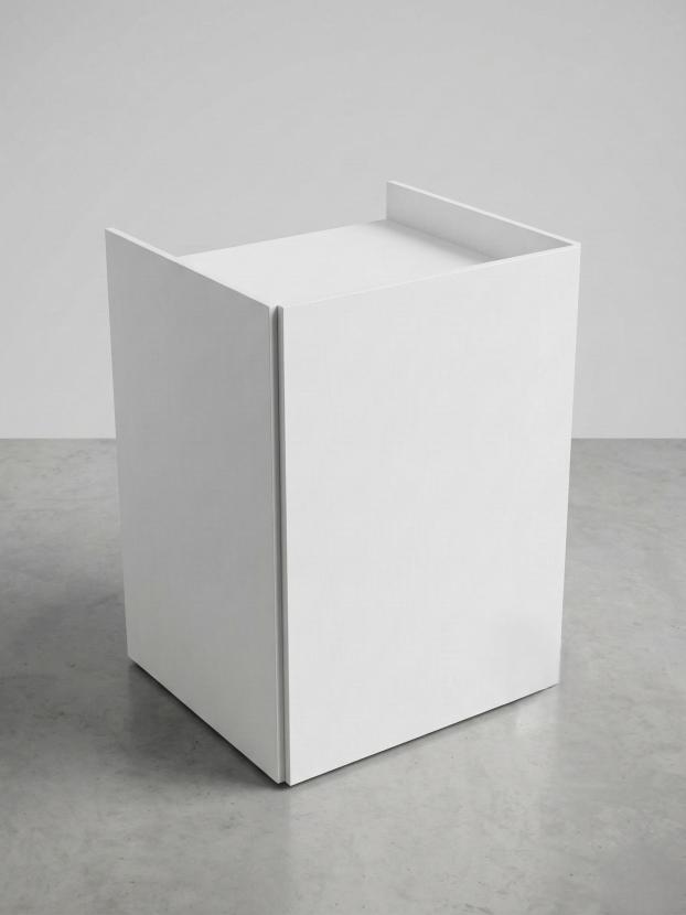 Empfangspult, 80 cm x 80  cm - Front: wei� - Top: wei�