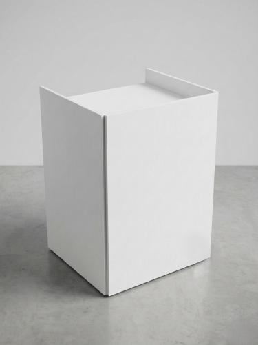 Empfangspult, 80 cm x 80  cm - Front: wei� - Top: wei�