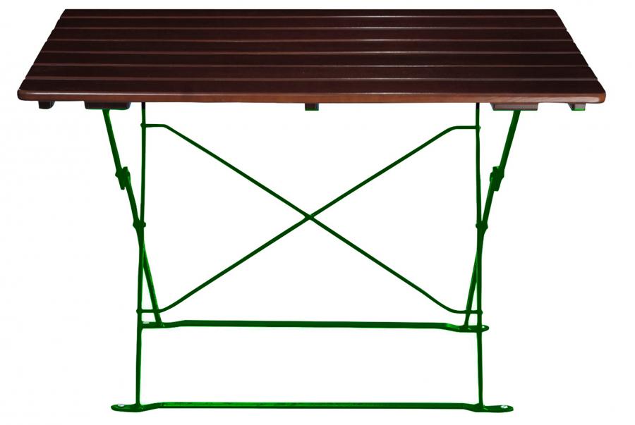 Gartentisch mit 120 x 70 cm, Robinie,lasierend, Farbe Kastanie,