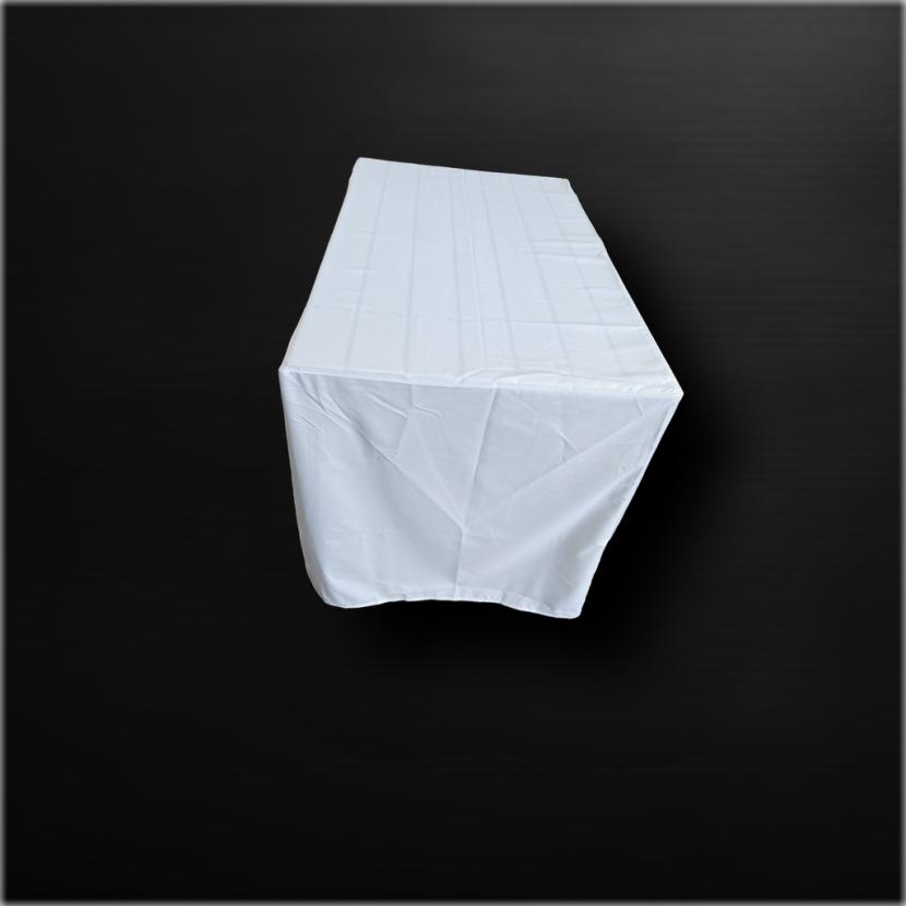 Husse f�r Gartenholztisch - Gr��e: 120 x 70 cm - Farbe: wei�