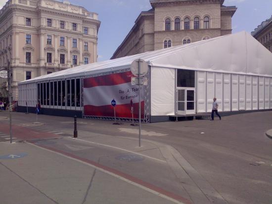 Zeltwand weiss (feste Wand)